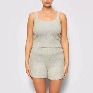 Skims Cozy Knit Shorts in Aquamarine size 2X/3X